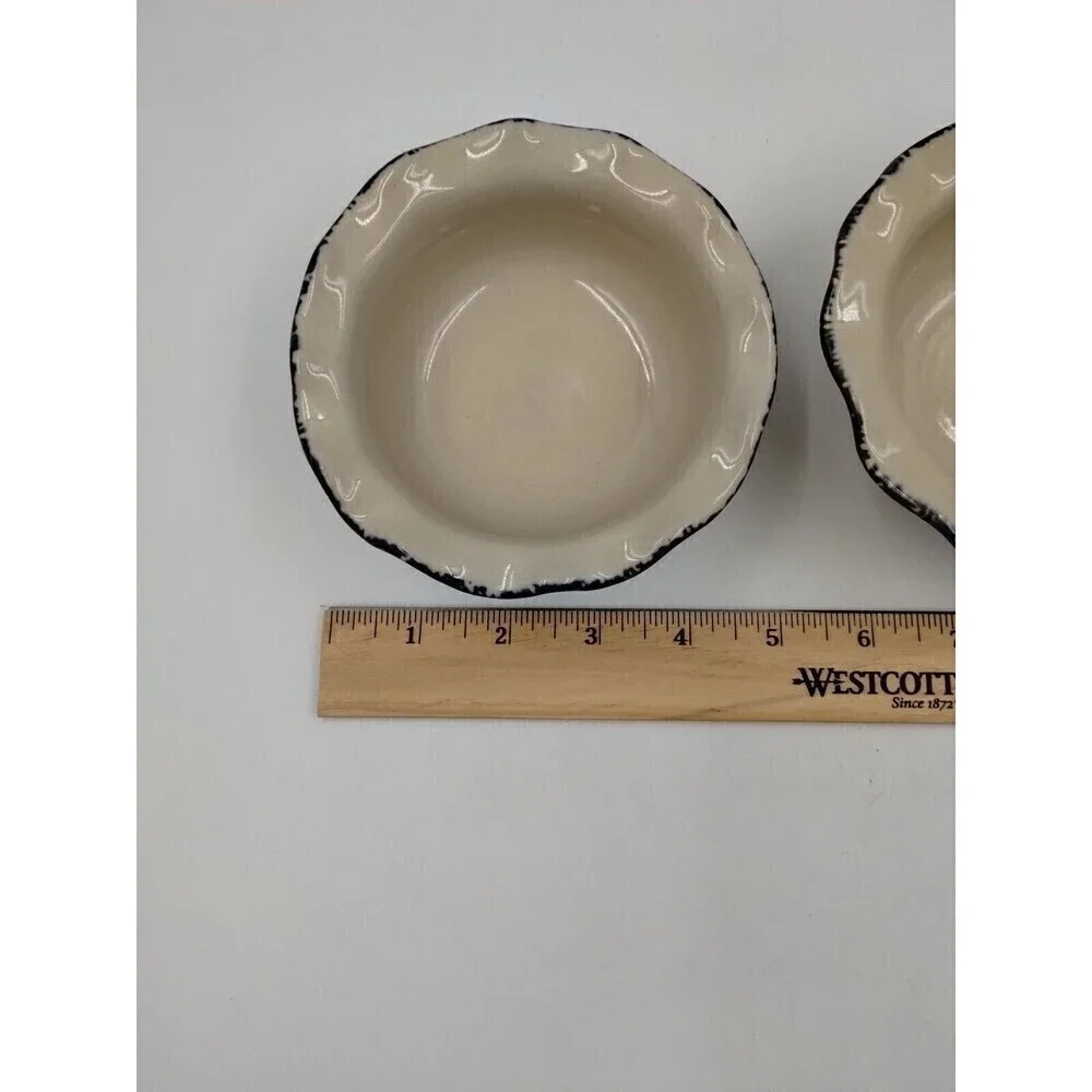 Home & Garden Party LTD 2004/05 Stoneware Chip Dip Bowl Blue Sponge Replacement